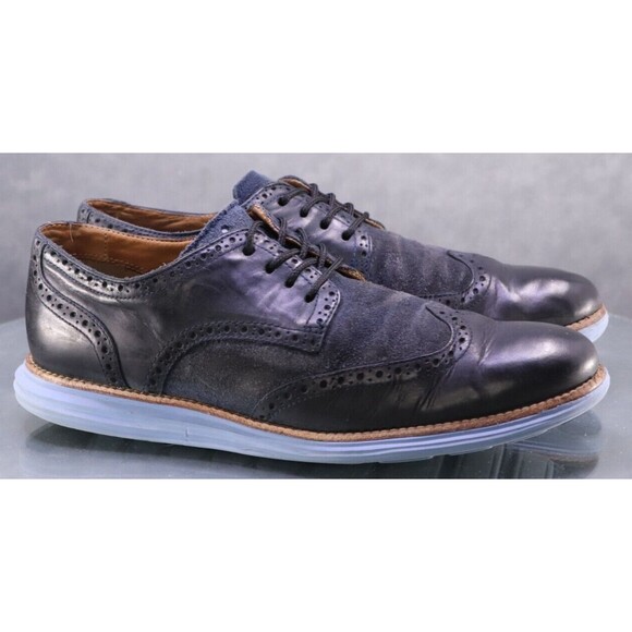 Cole Haan Original Grand Men\'s Wingtip Oxfords Dress Shoes Size 10.5 Blue C13198 main image 6